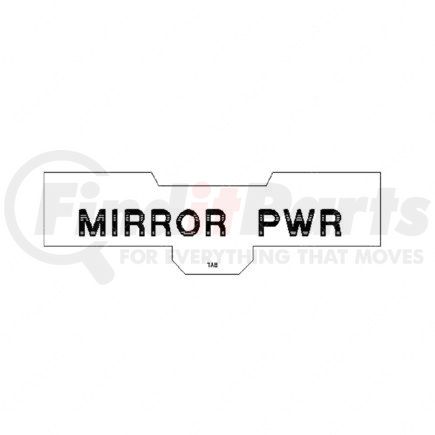 E24-00242-004 by FREIGHTLINER - APPLIQUE MIRROR