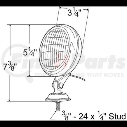 GRO 64101 by FREIGHTLINER - Interior Spot Light