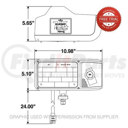 TL 80810 by FREIGHTLINER - Marker Light