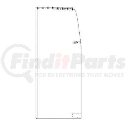 W18-00568-011 by FREIGHTLINER - CURTAIN-SLEEPER ASY,RH,P3