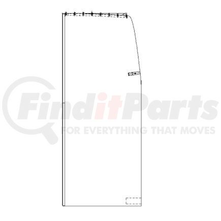 W18-00568-017 by FREIGHTLINER - CURTAIN-SLEEPER,RH,P3