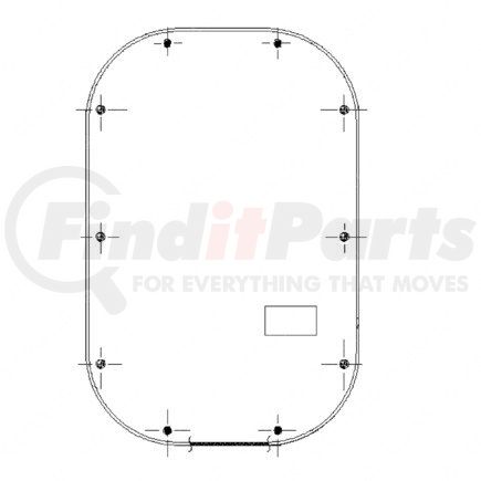 W18-00683-001 by FREIGHTLINER - CURTAIN-WINDOW,SIDEWALL,LOWER