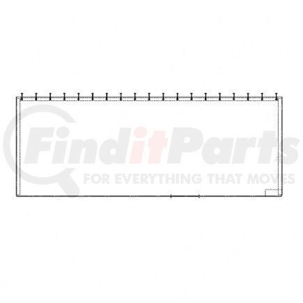 W22-00000-001 by FREIGHTLINER - CURTAIN-COVER FRONT