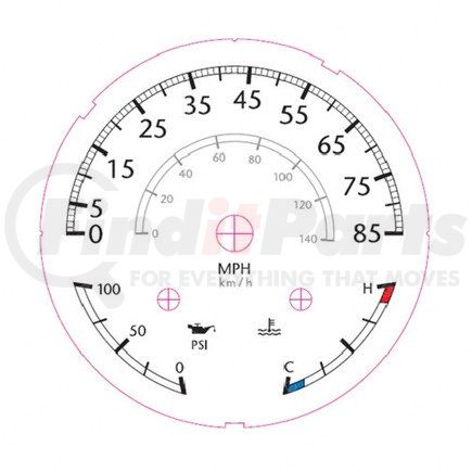 W22-00007-028 by FREIGHTLINER - GAUGE-VOLT,POL