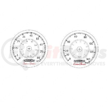 W22-00024-014 by FREIGHTLINER - GAUGE-SPEEDOMETER,3"