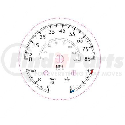 W22-00027-003 by FREIGHTLINER - GAUGE-SPEEDO,3N1,OP/CT,POL