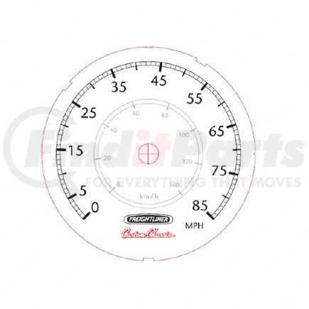 W22-00025-027 by FREIGHTLINER - GAUGE-SPEEDO,NO ODO,5"