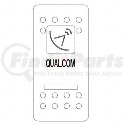 WWS 7830-3461 by FREIGHTLINER - Rocker Switch Actuator - Qualcom