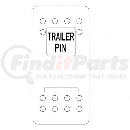 WWS 7830-3484 by FREIGHTLINER - Rocker Switch Actuator - Trailer, Pin