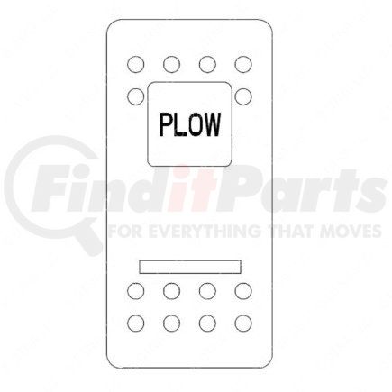 WWS 7830-3544 by FREIGHTLINER - Rocker Switch Actuator - Plow