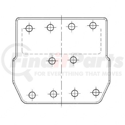 WWS 12014-3448 by FREIGHTLINER - ENG MOUNT RHS CAT 34