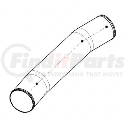 WWS 22303-7018 by FREIGHTLINER - Intercooler Pipe