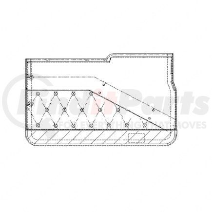 WWS 53302M3535DA by FREIGHTLINER - DOOR MESA W/SMAL LH