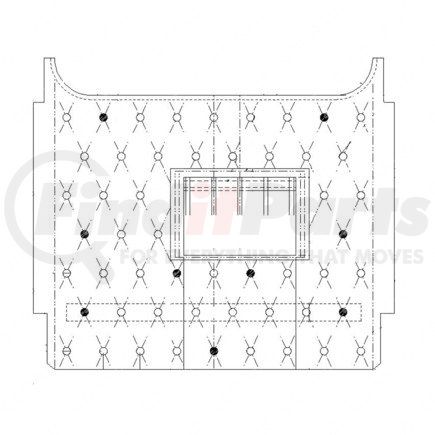 WWS 54003M3533DA by FREIGHTLINER - MESA CENTER REARWALL