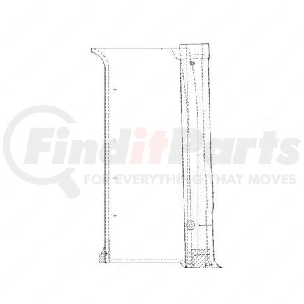 WWS 54006M3480DB by FREIGHTLINER - LRN MESA RH REARWALL