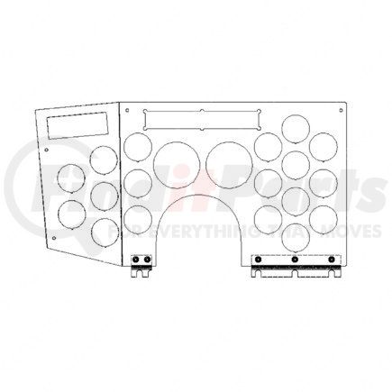 WWS 57007-7020 by FREIGHTLINER - Dashboard Panel Assembly