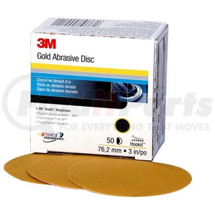 00915 by 3M - Hookit™ Gold Disc, 3 in, P240, 50 discs per carton, 4 cartons per case