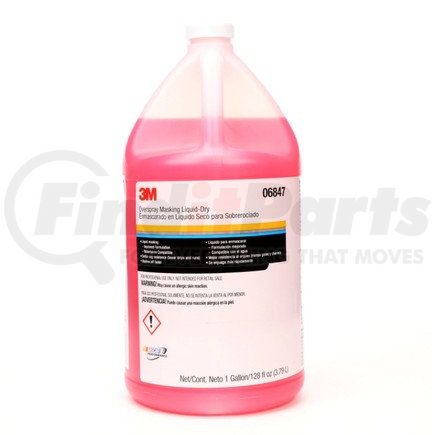 06847 by 3M - Overspray Masking Liquid Dry, 1 Gallon, 4 per case