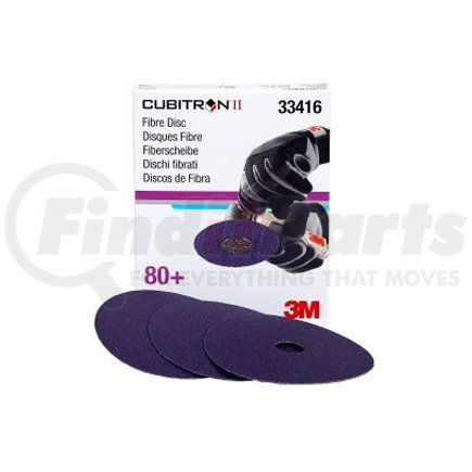 33416 by 3M - 5" X 7/8" Cubitron™ II Abrasive Fibre 80+ Grade Disc