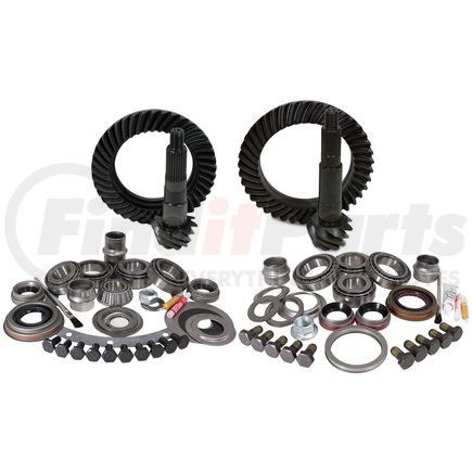 YGK002 by YUKON - Yukon Gear/Install Kit pkg for XJ/YJ with Dana 30 front/Model 35 rear 4.88