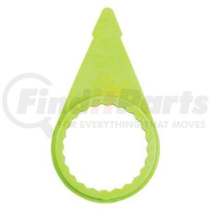 WCH03C by TECTRAN - Wheel Nut Indicator - 1-5/16 inches Nut, "B" Model Letter, Neon Yellow