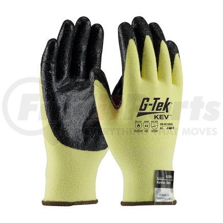 09-K1450/S by G-TEK - KEV™ Work Gloves - Small, Yellow - (Pair)