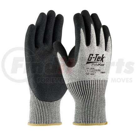 16-350/L by G-TEK - PolyKor® Work Gloves - Large, Salt & Pepper - (Pair)