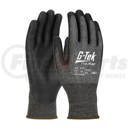 16-377/L by G-TEK - PolyKor® X7™ Work Gloves - Large, Black - (Pair)