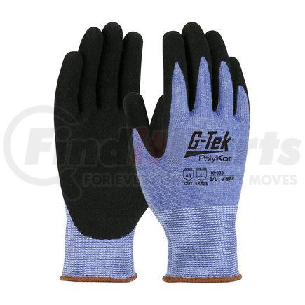 16-635/L by G-TEK - PolyKor® Work Gloves - Large, Blue - (Pair)