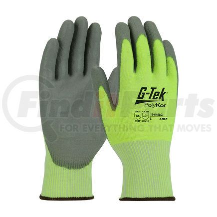 16-645LG/S by G-TEK - PolyKor® Work Gloves - Small, Hi-Vis Yellow - (Pair)