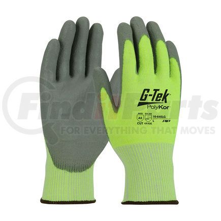 16-645LG/M by G-TEK - PolyKor® Work Gloves - Medium, Hi-Vis Yellow - (Pair)