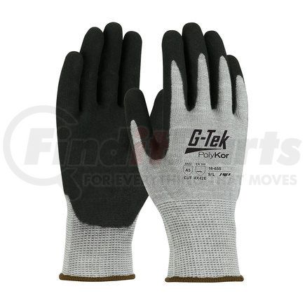 16-655/S by G-TEK - PolyKor® Work Gloves - Small, Salt & Pepper - (Pair)