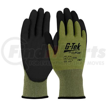 16-665/M by G-TEK - PolyKor® Work Gloves - Medium, Green - (Pair)