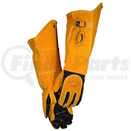 1878-5 by CAIMAN - Welding Gloves - Large, Gold - (Pair)