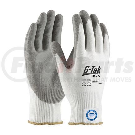 19-D330/M by G-TEK - 3GX® Work Gloves - Medium, White - (Pair)