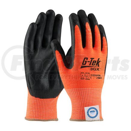 19-D340OR/L by G-TEK - 3GX® Work Gloves - Large, Hi-Vis Orange - (Pair)