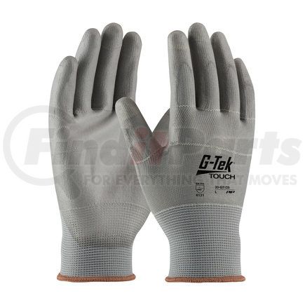 33-GT125/S by G-TEK - Touch Work Gloves - Small, Gray - (Pair)