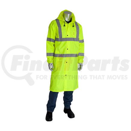 353-1048-LY/M by FALCON - Viz™ Rain Suit - Medium, Hi-Vis Yellow