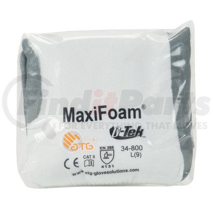 34-800V/L by ATG - MaxiFoam® Premium Work Gloves - Large, White - (Pair)
