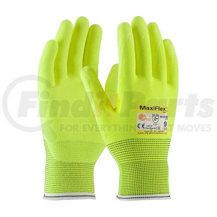 34-8743FY/S by ATG - MaxiFlex® Cut™ Work Gloves - Small, Hi-Vis Yellow - (Pair)