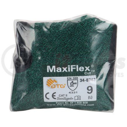 34-8743V/XXL by ATG - MaxiFlex® Cut™ Work Gloves - 2XL, Green - (Pair)