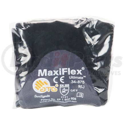 34-875V/L by ATG - MaxiFlex® Ultimate™ Work Gloves - Large, Gray - (Pair)