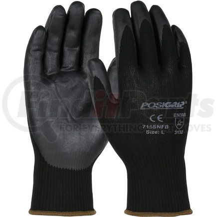 715SNFB/L by WEST CHESTER - PosiGrip® Work Gloves - Large, Black - (Pair)