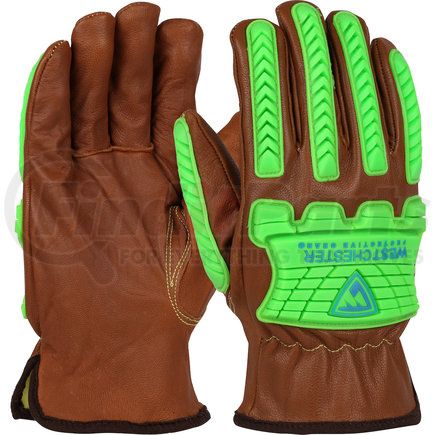 KS993KOAB/M by WEST CHESTER - Riding Gloves - Medium, Brown - (Pair)