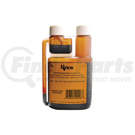 483208 by UVIEW - Multi-Purpose Dye Bottle (8oz / 240ml).  Services up to eight vehicles.