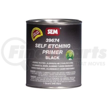 39674 by SEM PRODUCTS - Self Etching Primer - Black