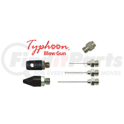 A680-TK01 by ACME AUTOMOTIVE - Typhoon Blow Gun Adapter Kit with Commonly Used Tips
