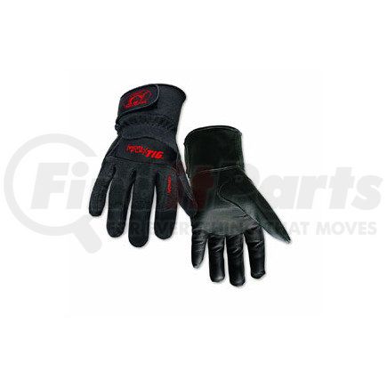 0260L by STEINER - SPS Ironflex TIG Gloves, Black Grain Kidskin Nomex Back Velcro Cuff, Lg