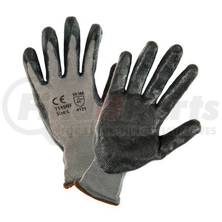 713SNF/S by G-TEK - PosiGrip® Work Gloves - Small, Gray - (Pair)