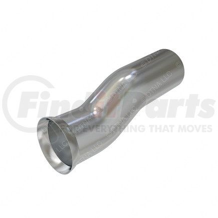 04-21015-000 by FREIGHTLINER - Exhaust Pipe - Aluminized Steel, 21.06" C to C Length, 3.86" ID, 4" OD, 4.60" Flange OD